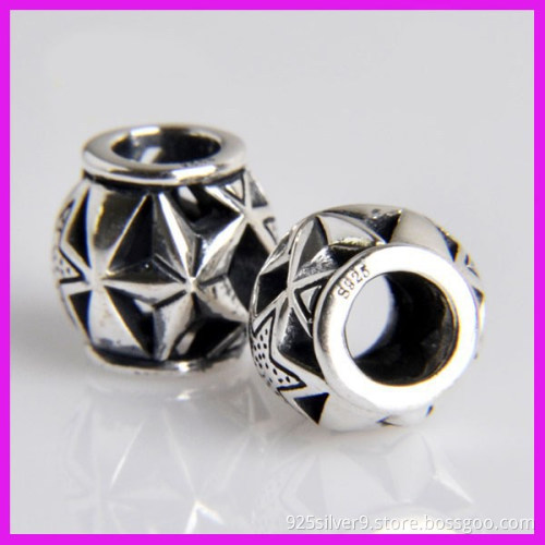 2016 Sterling Silver Star Charms Beads For European Bracelets